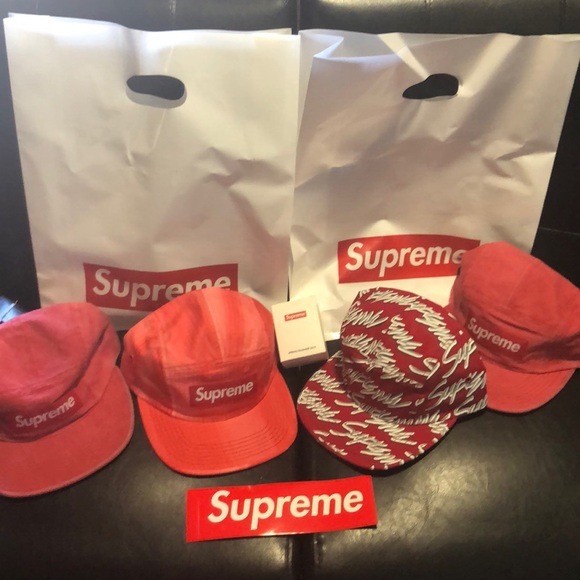 SUPREME Script Logo Strapback Panel cap - Picture 4 of 6